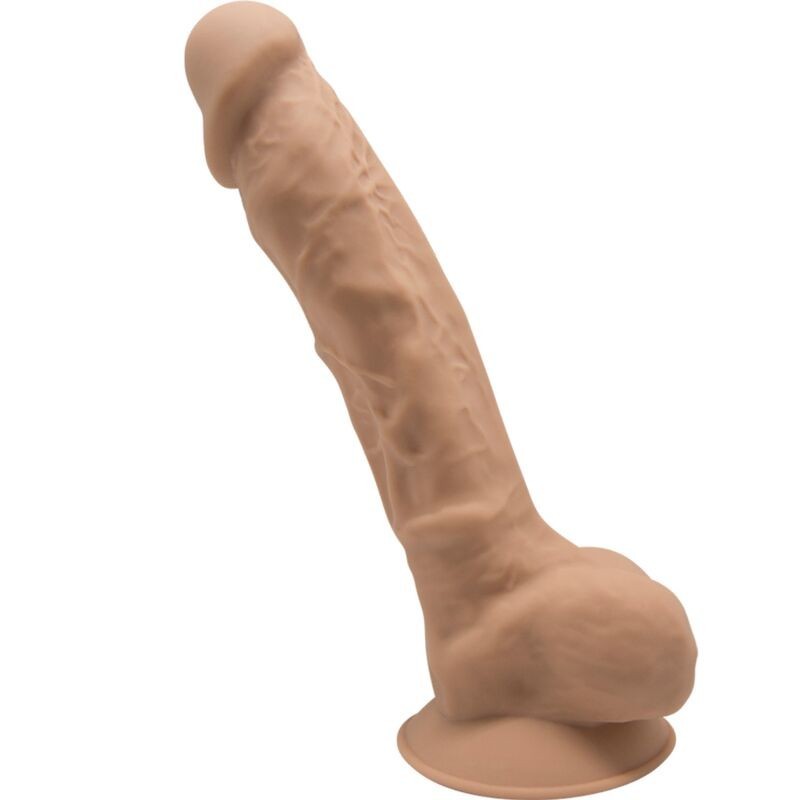 Model 1 Penís Realístic Silicona Premium Silexpan Caramel 23 Cm