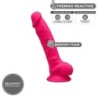Modell 1 Realistisk Penis Premium Silikon Silexpan Fuchsiarosa 17.5 Cm