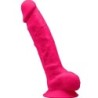 Modell 1 Realistischer Penis Premium Silikon Silexpan Fuchsia 20 Cm