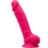 Modelul 1 Penis Realistic Silicon Premium Silexpan Fucsia 23 Cm