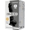 Model 1 Realistic Premium Silicone Dildo Silexpan Black 17.5 Cm