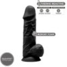 Model 1 Realistisk Penis Premium Silikone Silexpan Sort 21.5 Cm