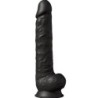 Model 1 Realistický Penis Prémiový Silikon Silexpan Černý 38 Cm