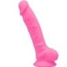 Model 1 Penís Realístic Silicona Premium Silexpan Rosa Fluorescent 17.5 Cm