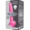 Modelo 1 Pene Realistico Silicona Premium Silexpan Rosa Fluorescente 17.5 Cm