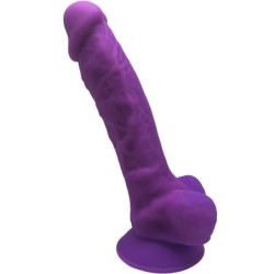 Malli 1 Realistinen Penis Premium Silikonista Silexpan Violetti 17.5 Cm