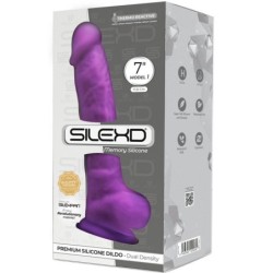 Modello 1 Pene Realistico Silicone Premium Silexpan Viola 17.5 Cm