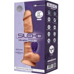 Model 1 Realistický Penis Vibrátor Prémiový Silikón Silexpan Diaľkové Ovládanie 20 Cm