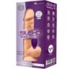 Modelul 1 Penis Realist Vibrator Silicon Premium Silexpan Telecomandă 21.8 Cm