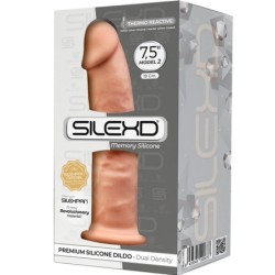 Modelis 2 Realistiškas varpos formos premium silikoninis dildo iš Silexpan, 19 cm