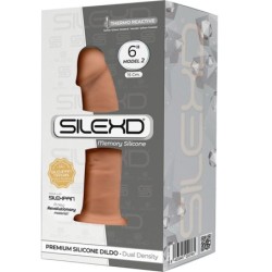 Modelo 2 Pene Realistico Silicona Premium Silexpan Caramelo 15.4 Cm