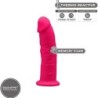 Model 2 Realistisk Penis Premium Silikone Silexpan Fuksia 15 Cm