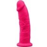 Modell 2 Realistisk Penis Premium Silikon Silexpan Fuchsiarosa 23 Cm