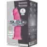Modelo 2 Pénis Realista Silicone Premium Silexpan Rosa Fluorescente 15 Cm