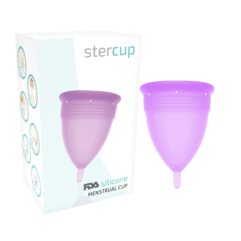 Menstruatiecup Fda Siliconen Lila - Maat S