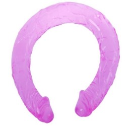 Dvigubas Violetinis Dildo 44.5 Cm