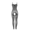 951726 Netz-Body Crotchless Elastisch Schwarz Einheitsgröße