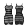 951733 Netkjole med Striber Sort One Size