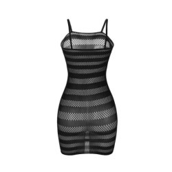 951733 Netkjole med Striber Sort One Size