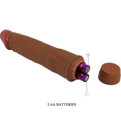 Dvärgvibrator Realistisk 21 Cm Mulatt
