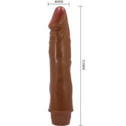 Dvärgvibrator Realistisk 21 Cm Mulatt