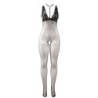 951993 Bodystocking Crotchless Gennemsigtig Net Sort One Size