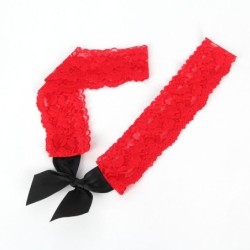 952068 Vestido Curto De Malha Com Costuras Pretas E Vermelhas Tamanho Único