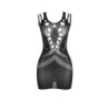 952198 Netkjole med Skinnende Diamanter Sort One Size