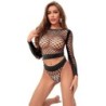952228 Set van 2-delige Visnet Lange Mouw Zwart One Size