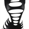 952266 Rochie Elastică Tip Plasă Mânecă Lungă Neagră Mărime Unică