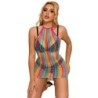 952341 Regenbogen-Netzkleid Einheitsgröße