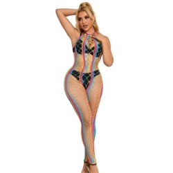 952358 Netjurk Halter Nek Regenboog One Size