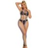 952358 Netkjole Halterneck Regnbue One Size