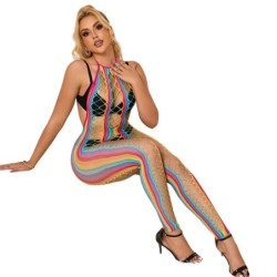 952358 Netjurk Halter Nek Regenboog One Size