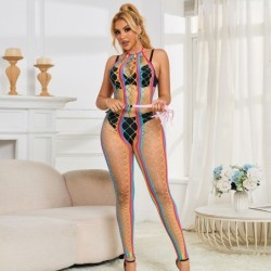 952358 Netjurk Halter Nek Regenboog One Size