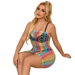 952365 Netjurk Off Shoulder Regenboog One Size