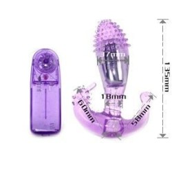 Paarse Vaginale & Anale Vibratie Stimulator