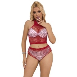 952402 Set van Glitter Netstof Rood One Size