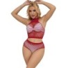 952402 Set van Glitter Netstof Rood One Size