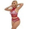 952402 Set van Glitter Netstof Rood One Size