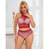 952402 Set van Glitter Netstof Rood One Size
