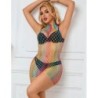 952433 Mouwloze Netjurk met Regenboog Hoge Hals One Size