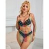 952440 Set De Rejilla 2 Piese Mânecă Lungă Curcubeu Mărime Unică
