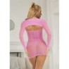 952471 Netz-Kleid Rosa Einheitsgröße