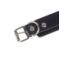 953690 Esposas Con Cinturón Bondage Negro Talla Única
