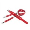 953706 Algemas Com Cinto Bondage Vermelho Tamanho Único