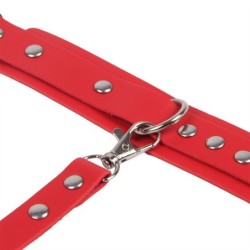 953706 Algemas Com Cinto Bondage Vermelho Tamanho Único