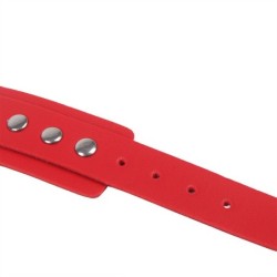 953706 Algemas Com Cinto Bondage Vermelho Tamanho Único