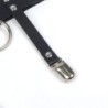 953744 Punk leren jarretel verstelbaar zwart one size