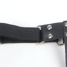 953744 Punk leren jarretel verstelbaar zwart one size